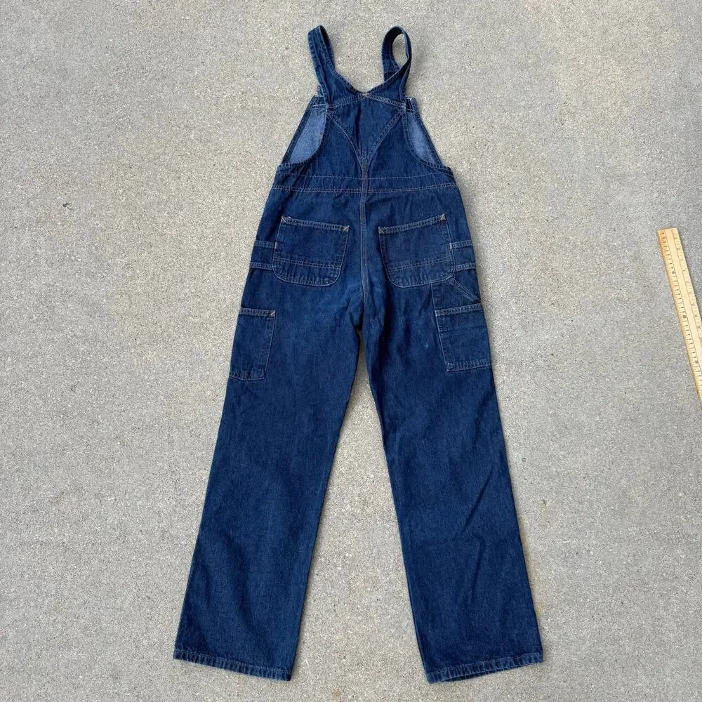 Carhartt 6x32 Womens Washed Denim Blue Jean Bib Overalls WR007 HDK - Picture 5 of 10